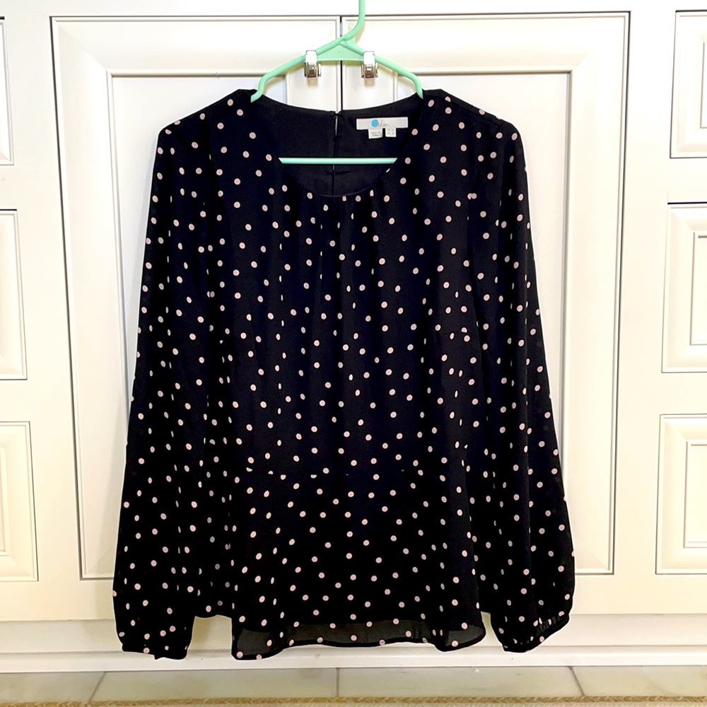 Peplum Polka-Dotted Boden Blouse